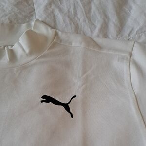 Puma × Cobra Women's Mock Neck Golf Top White Sz M NWOT